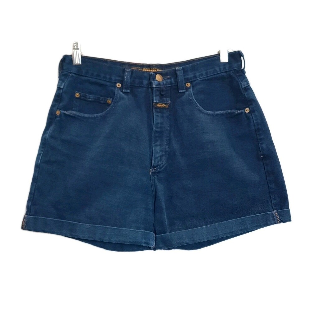 Vintage 90s Marithe Francois Girbaud Baggy Cuffed Jean Shorts Size 11/12